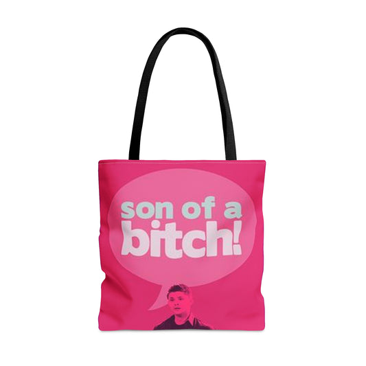 Supernatural "Dean" pink Tote Bag (AOP)