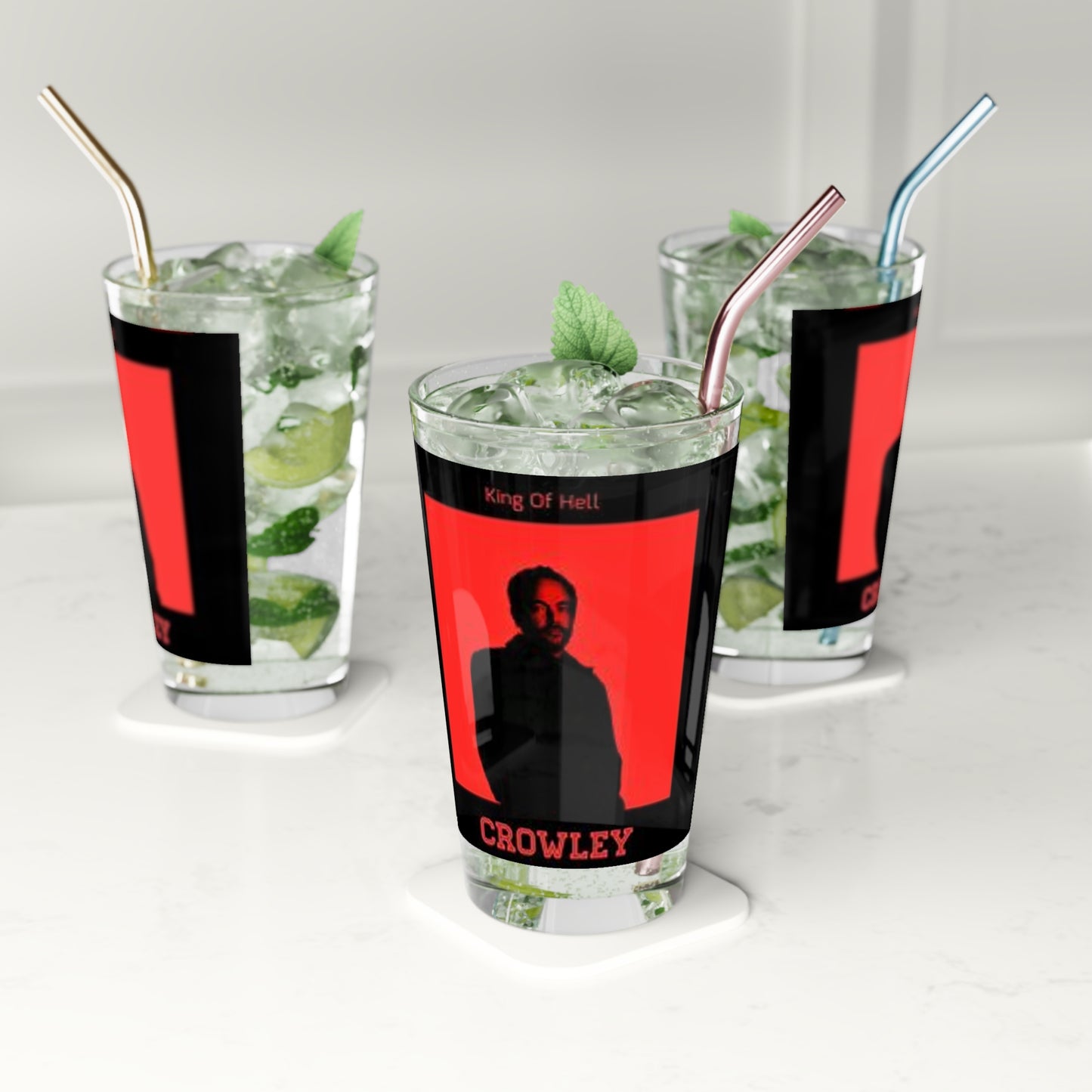 Supernatural "Crowley King of Hell" Pint Glass, 16oz