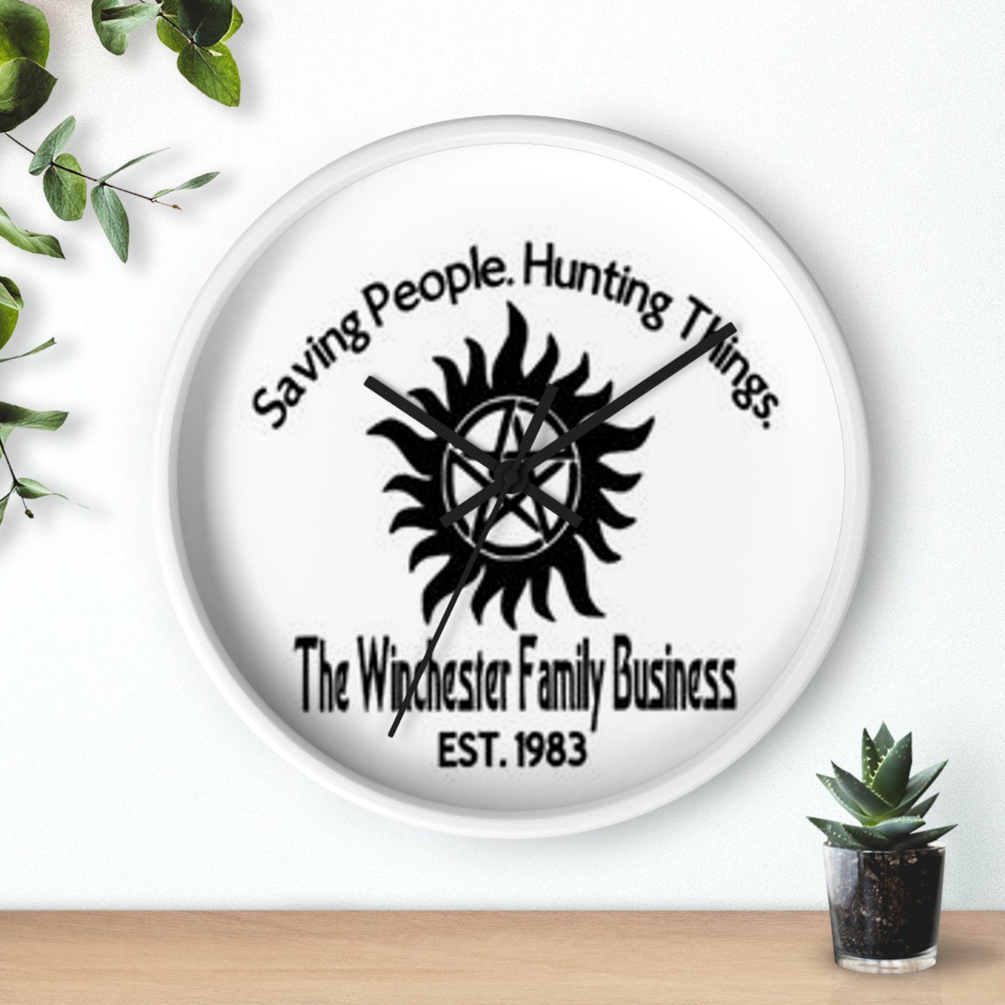 Supernatural Winchester Family Business, Wall Clock