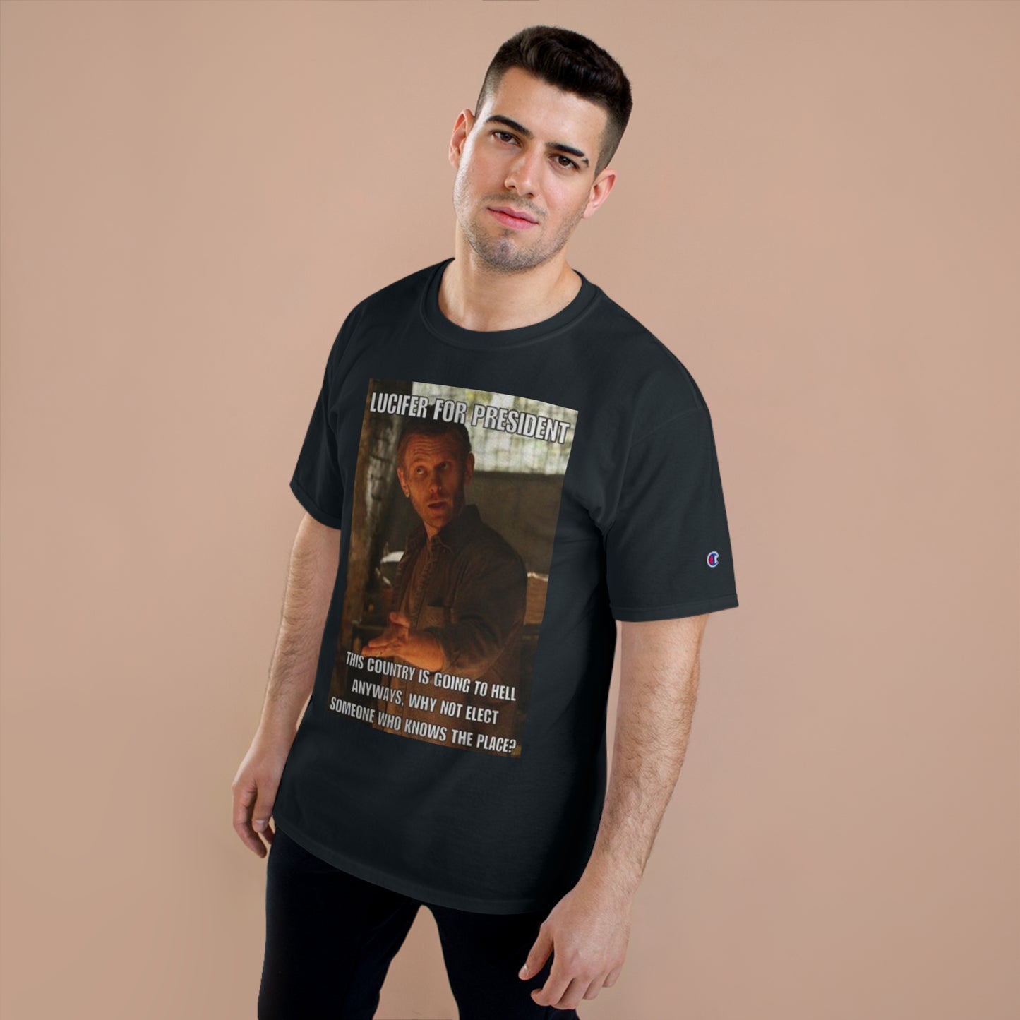 Supernatural Lucifer for President, Champion T-Shirt