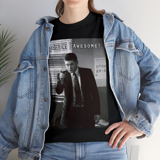 Supernatural Dean "Your Awesome" Unisex Heavy Cotton Tee