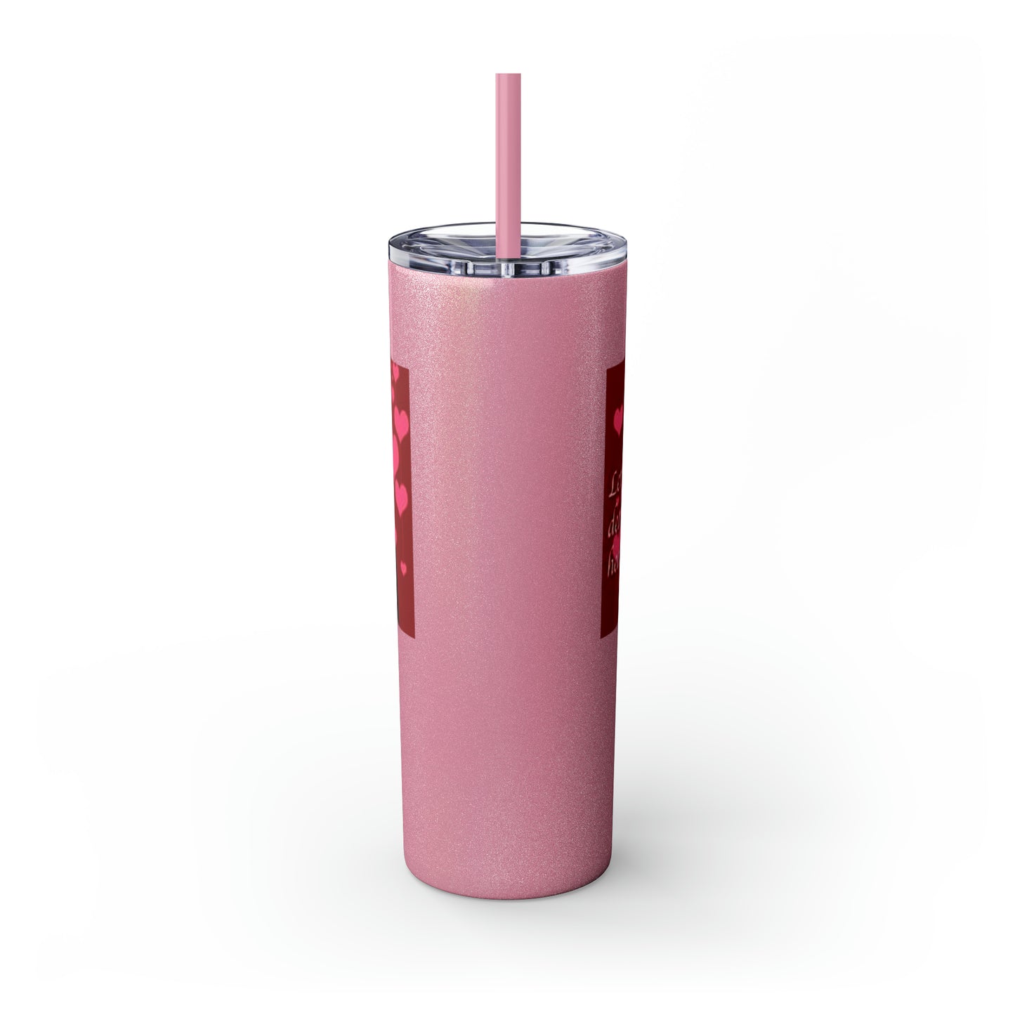Supernatural Crowley Valentine, Skinny Tumbler with Straw, 20oz
