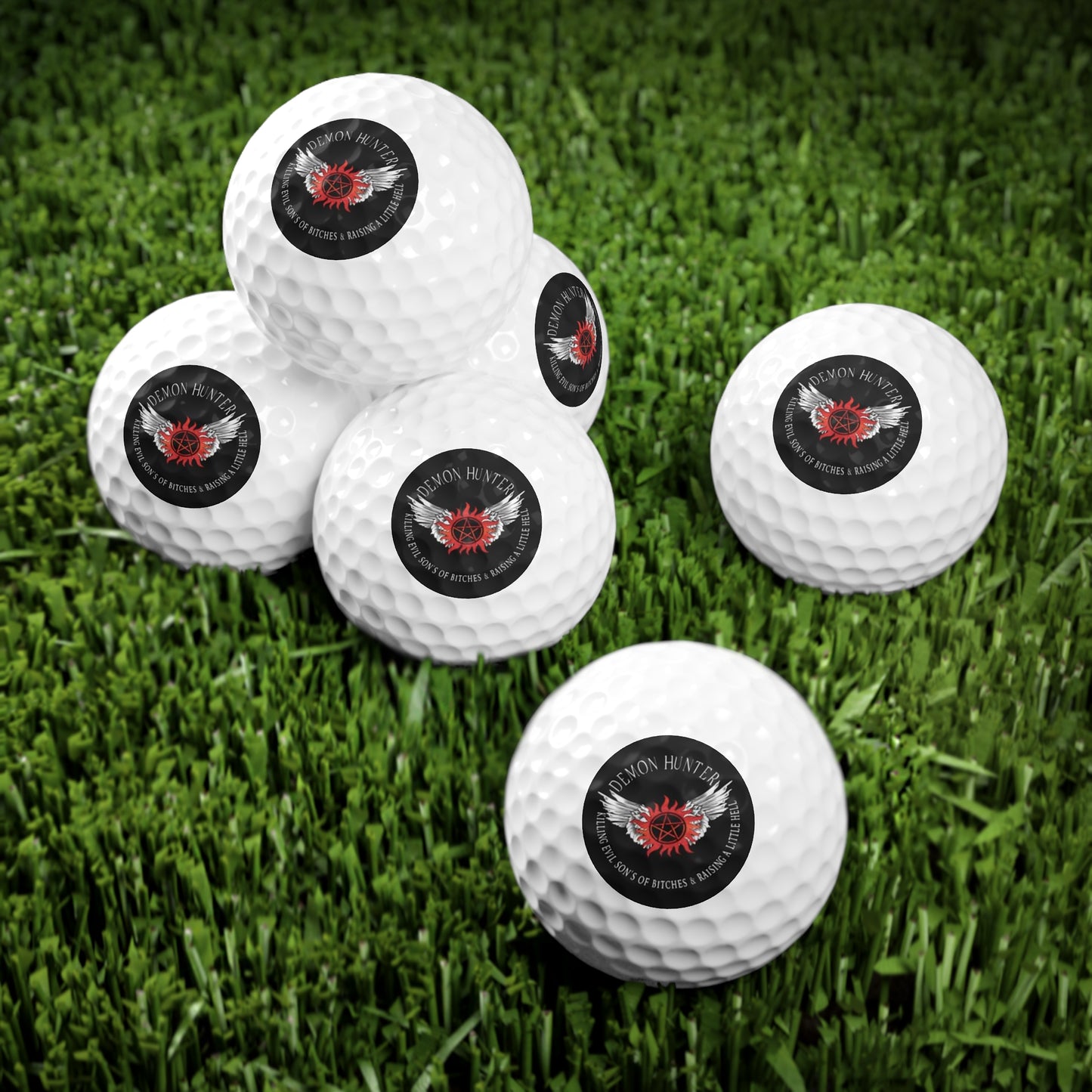 Supernatural Hunter, Golf Balls, 6pcs