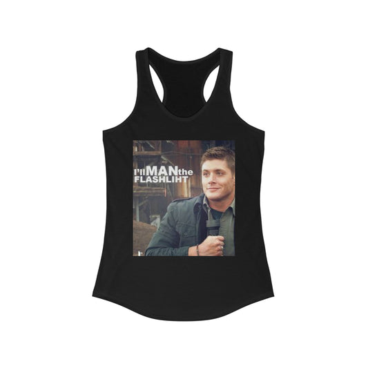 Supernatural "Dean/Flashlight" Women's Ideal Racerback Tank